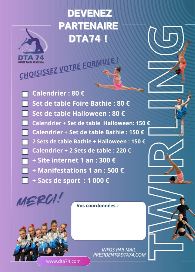 Dta74 - Devenez Partenaire 2027 !