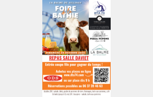 Repas de la Foire de la Bathie - achetez vos repas en ligne !