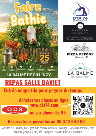 Foire de la Bathie La Balme de Sillingy - Repas Salle Daviet