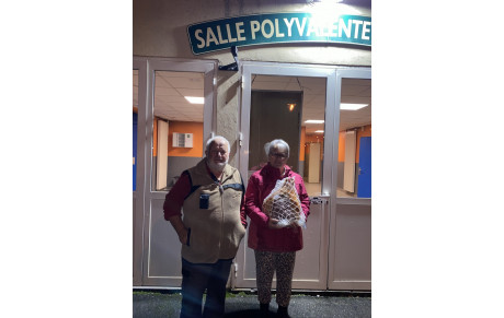 Les gagnants de la pesée du jambon de la Foire de la Bathie